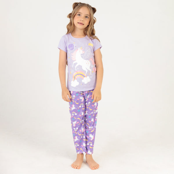 Pijama larga niña Unicornio