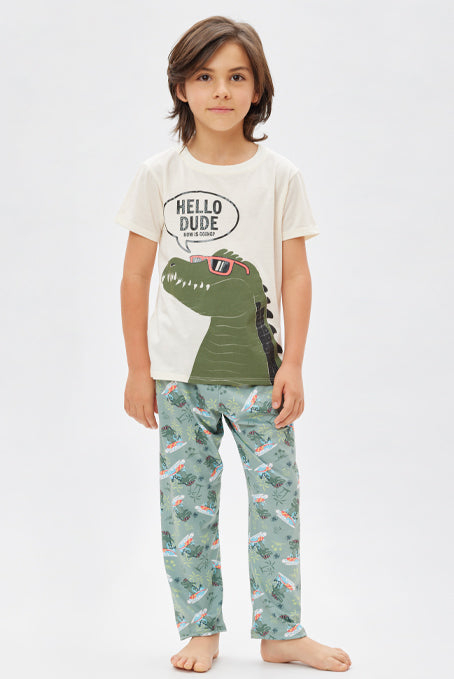 Pijama niño dinosaurio