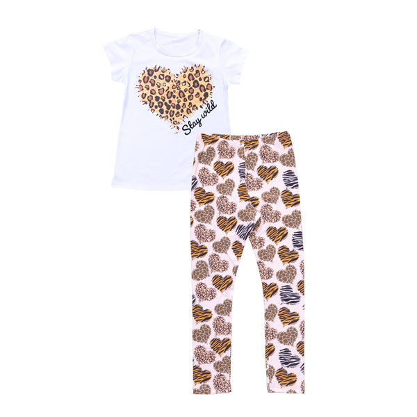 Conjunto niña Animal print